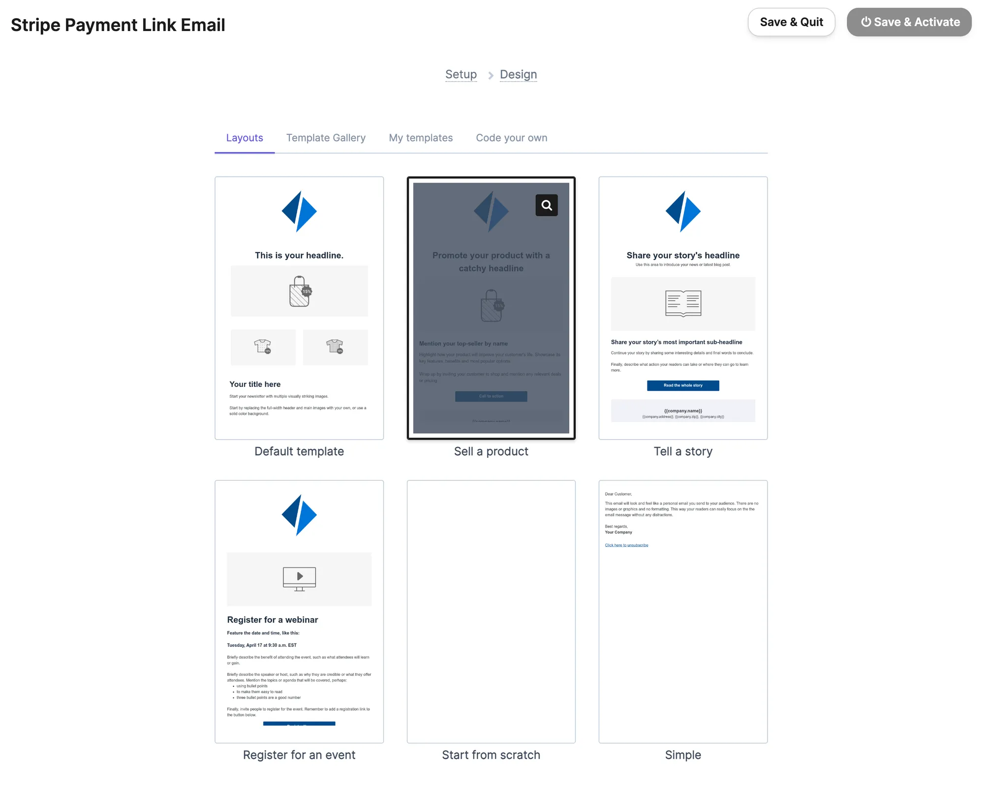 Brevo template setup step 2