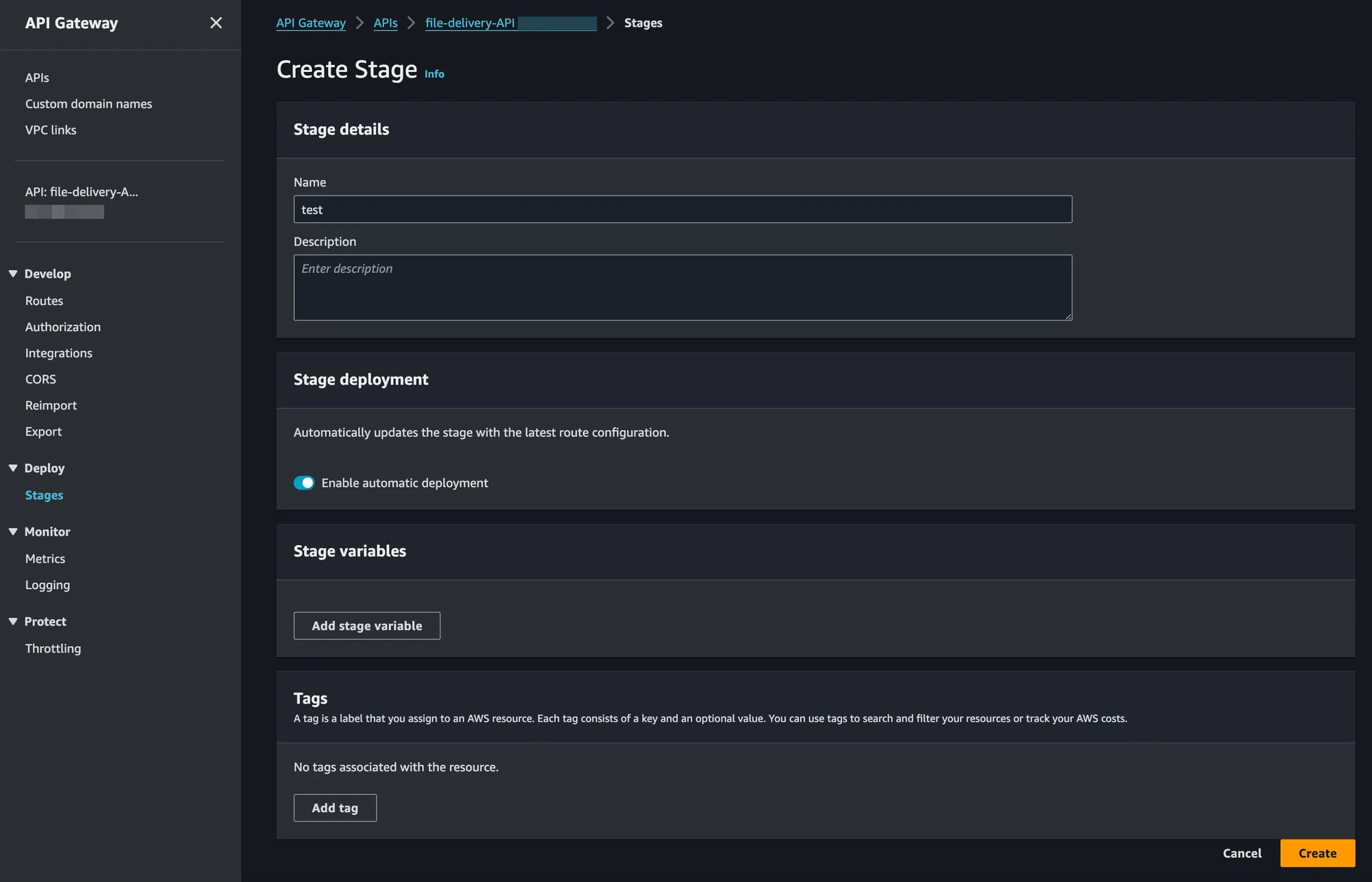Gateway settings step 3