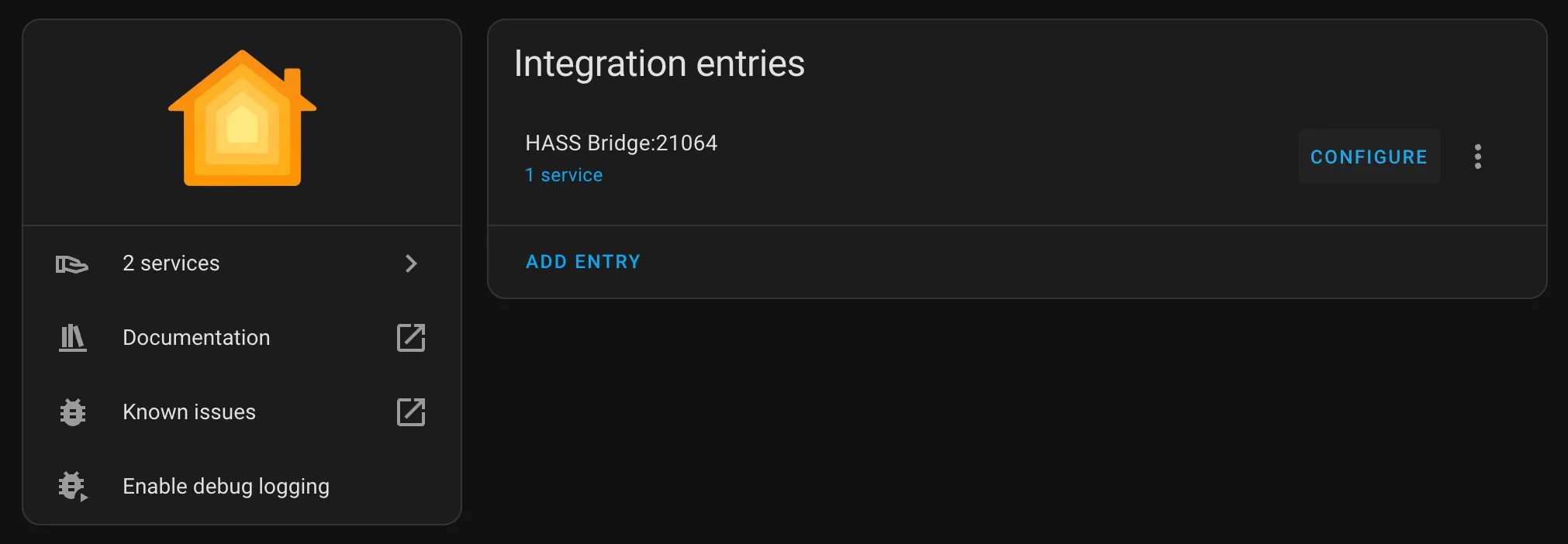 HomeKit Bridge Integration step 4